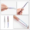 FOMIYES 2Pcs Nail Shaping Tweezers Pinch Nail Tool Stainless Steel