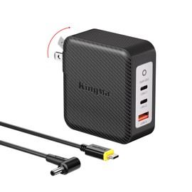 King Ma 140W GaN Laptop Charger, PD 3.1 Fast Wall Charger with Foldable Plug & USB-C Cable, 3-Port Portable Charger Compatible with Asus FX86F/FX95G/FA506/FA706/FX95D/FX95G