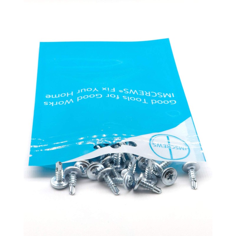 IMScrews 200pcs #8 x 1/2" Self Drilling Truss Head Screws