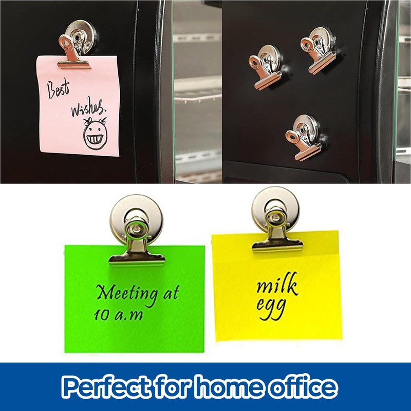 6 Pcs Magnetic Clips, 31mm Fridge Magnet Clips, Strong Heavy