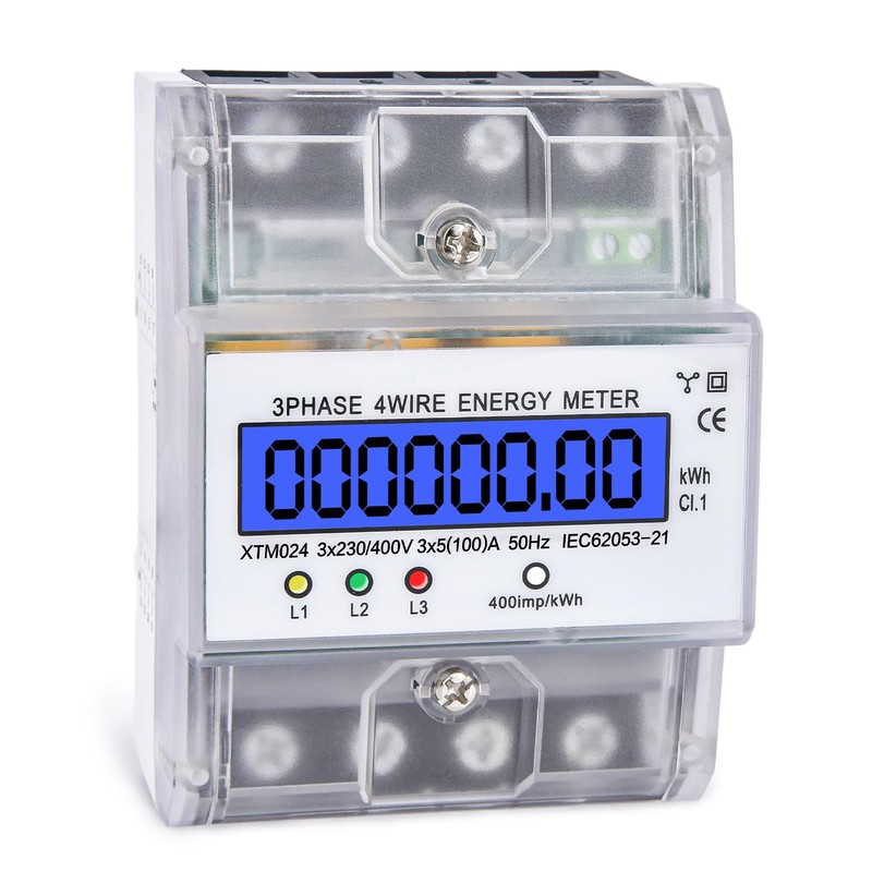 230 / 400 V 5-100 A Electricity Meter, 3 Phase