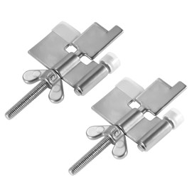 Douevo Portable Travel Door Lock, No Drilling Required, Quick Installation, Lightweight and Portable, Perfect for Hotel Rooms, Apartments, Ideal Gift for Travelers, Women, Renters(2 Silver)