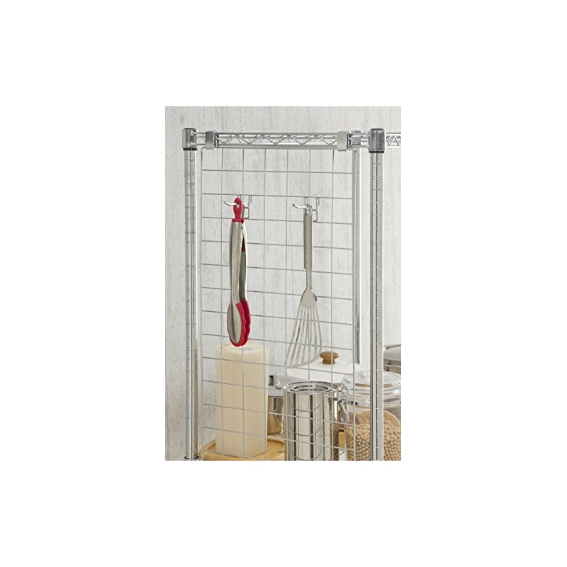 Iris Ohyama Metal Rack Series Metal Rack Hooks, Single Type,
