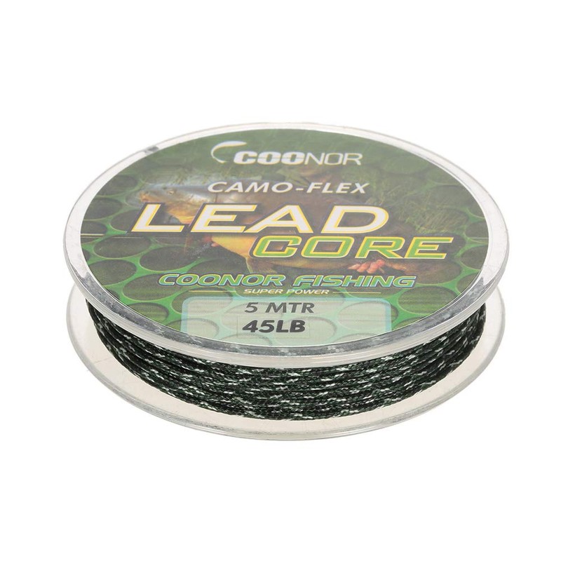 45lb 5m Leadcore Braided Camouflage Carp Fishing Line Hair Rigs