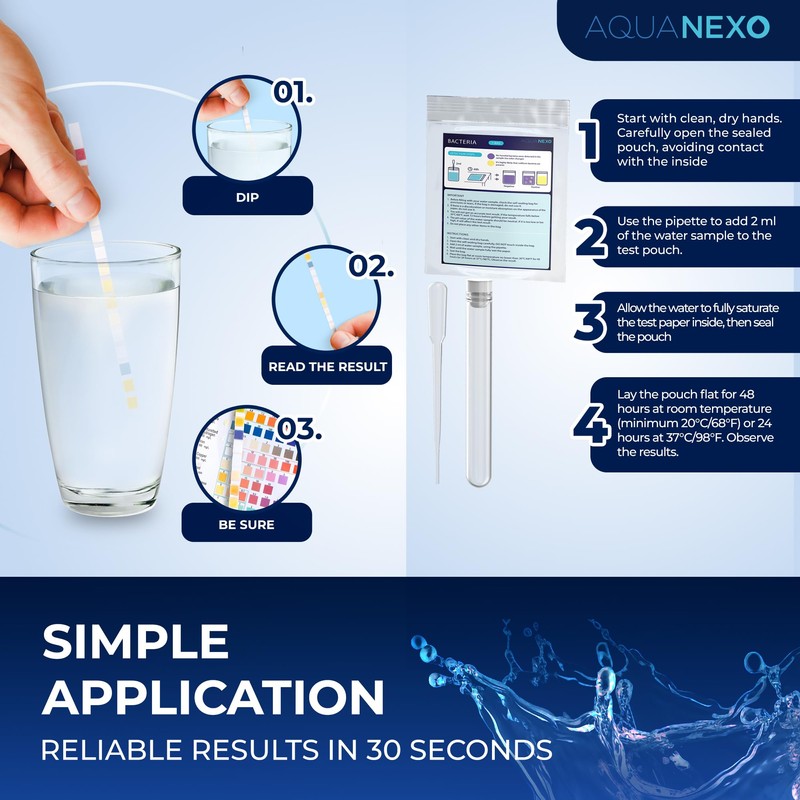 AQUANEXO 21 Parameter, 125 + 20 Trinkwasser Teststreifen + 2x
