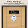 PUXING - Letrero para puerta de oficina, 6 opciones de