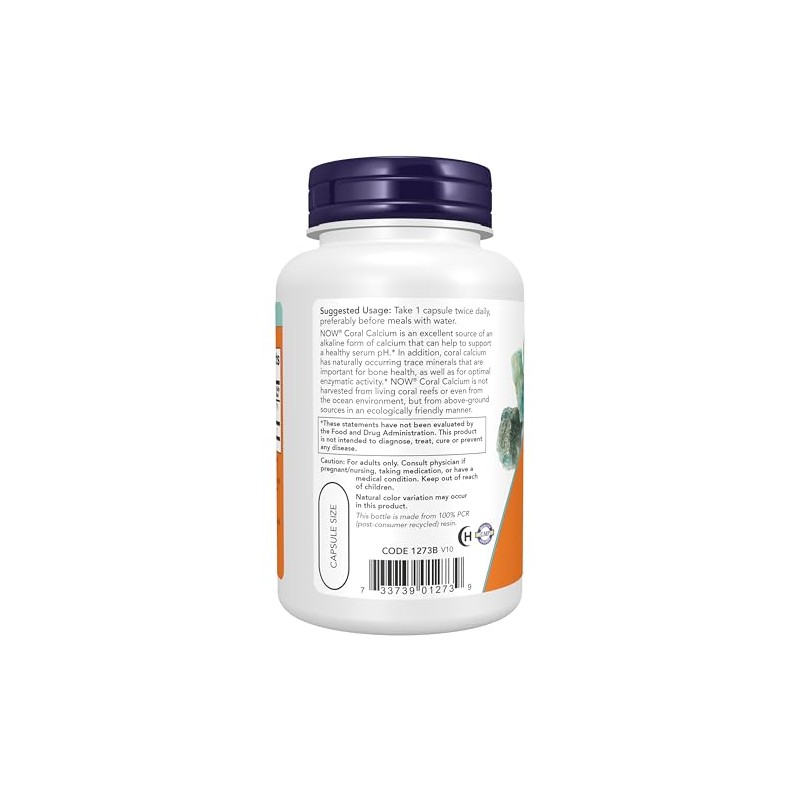 NOW Coral Calcium 1000 mg,100 Veg Capsules