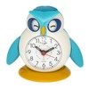 Eichmüller Kinderwecker Eule blau Analogwecker mit Alarm Snooze und Licht