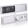 GeeRic Dishwasher Magnet Clean Dirty Sign, Scratch Magnetic Silver Indicator