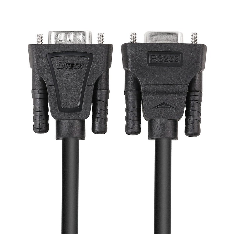 DTech 5ft RS232 Serial Cable Extension Male to Female 9