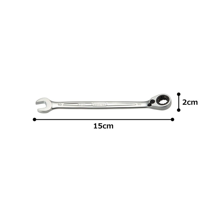 Tone Switchable Ratchet Glasses Wrench RMR-10 Double Side Width 0.4