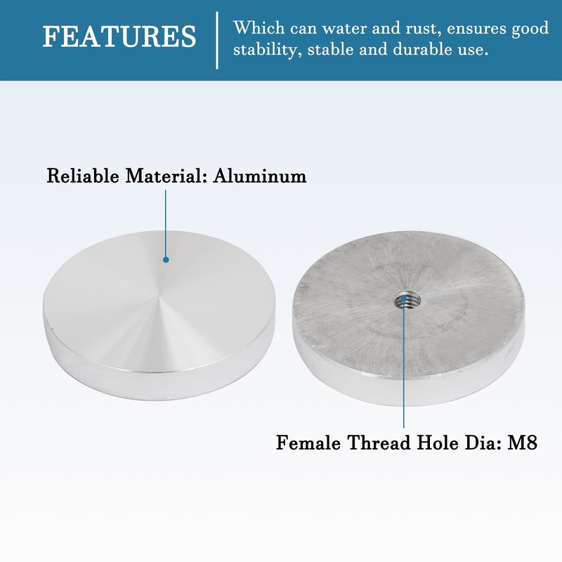QUARKZMAN 60 mm Aluminium Disc x 4 Pieces Circular Discs