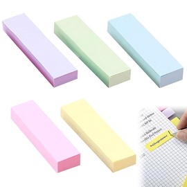 JUGUTA 1000 Stück Farbige Haftnotizen 78 X 22 Mm, Selbstklebende Klebezettel, Helle Haftnotizzettel, Klebezettel Die Als Tabs For Books Und Index Annotating Tabs, Für Büro Zuhause Schule Sitzun