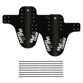 jiyuan 2 pieces Mud Guard Front or Rear Compatible, Downhill Mudguards, MTB Carbon Mud Guard, for Blocking Mud on Bikes and Mountain Bikes, Keep Clean