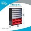 BIRDROCK HOME Craft Organizer Bin with 36 Drawers | Heavy-Duty