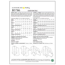 Butterick BTK 5786 B5 (8-10-12-14-16) B5786 Sewing Pattern Elegant, Extravagant, Fashionable