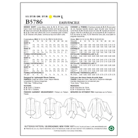 Butterick BTK 5786 B5 (8-10-12-14-16) B5786 Sewing Pattern Elegant, Extravagant, Fashionable