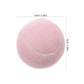 INOOMP Pack of 2 Tennis Balls Tennis Play Balls Tennis Practice Balls Training Tennis Practice Ball for Beginners Teenagers Children Players Pink