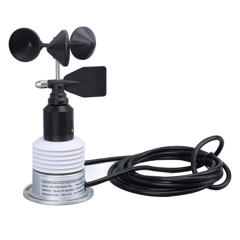 5 in 1 Weather Meter with Cable Wind Speed Wind