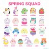 Calcomanías hinchadas originales de Squishmallows, 33 calcomanías de papelería, tema