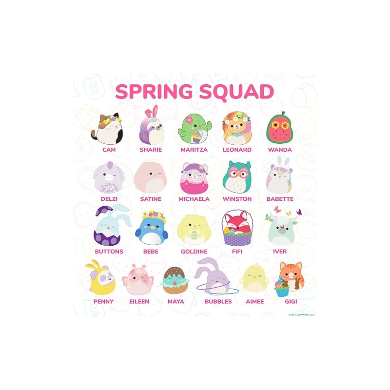 Calcomanías hinchadas originales de Squishmallows, 33 calcomanías de papelería, tema