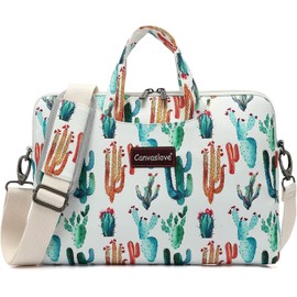 Canvaslove Laptop Shoulder Messenger Bag for MacBook Air 13 inch,MacBook 14 inch and 13.3 Inch-14 inch Laptop (Cactus)