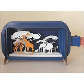 Message in a Bottle Jungle Animals Pop-Up Card (MIB017)