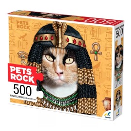 Pets Rock Novelty Rompecabezas Coleccionable Pets Rock Meowpatra 500pz