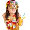 Disfraz Hawaiano Mujer Falda Gafas Collar Tropicales Fiesta