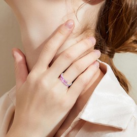 Glaube Liebe Hoffnung/Ich kann alles machen Ring 925 Sterling Silver Opal Ring Jewellery Adjustable Ring Women Girls Women, Silver, Opal