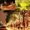 Geanmoki W·Z LED Meteor Shower Rain Lights,Drop/Icicle Snow Falling Raindrop