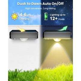 Solar Fence Lights Outdoor Waterproof 12 Pack,Solar Deck Lights with Warm & Cool White + RGB Modes (Fixed/Jump/Breath),10 Colors LED Step Lights,Dusk to Dawn Wall Lights for Patio,Yard,Stairs,Pathway