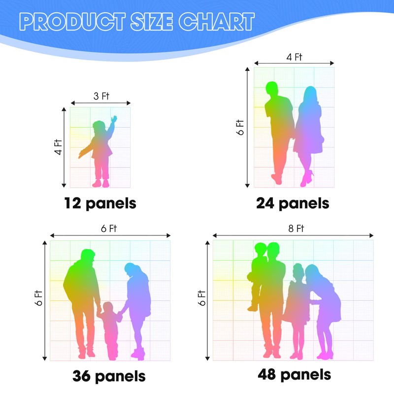 Black Shimmer Wall Backdrop 12 Panels Cover 4 x 3