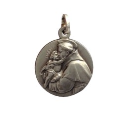 925 STERLING SILVER SAINT ANTHONY OF PAUDUA MEDAL - THE PATRON SAINTS MEDAL - 100% MADE IN ITALY