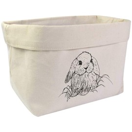 Large 'Cute Bunny Rabbit' Canvas Organiser/Storage Bag (OR00004452)