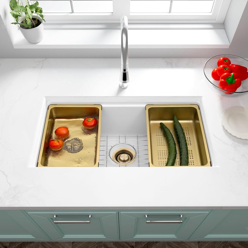 Champagne Bronze Sink Garbage Disposal Flange for Kitchen
