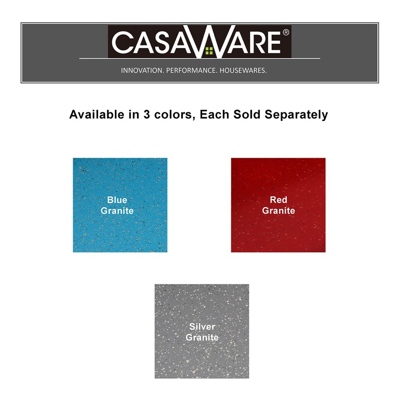 CasaWare Ceramic Coated NonStick Cookie/Jelly Roll Pan 11"x17" (Silver Granite)
