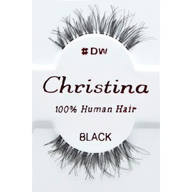 12X Eyelashes - #DW Christina 100% Human Hair Fake Eyelashes