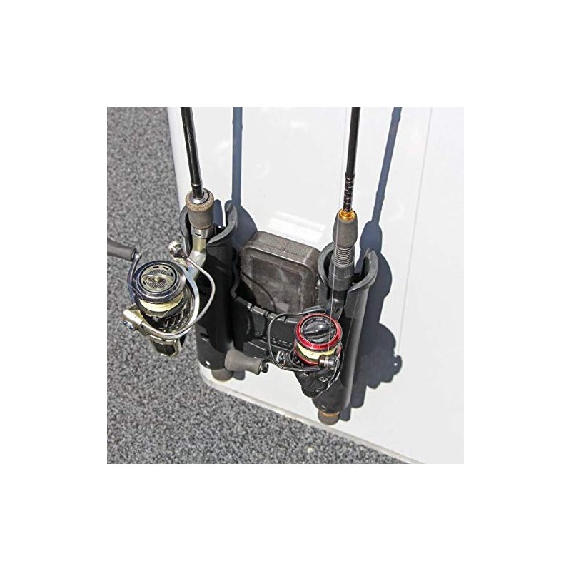 RAILBLAZA Unisex Adult ND-249 Rodstow Double with Caddy Black, Standard
