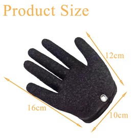 Zasvec Fishing Gloves 2 Pieces Landing Gloves Pike Waterproof Fishing Gloves Pike Gloves with Hole Puncture Resistant Bite Resistant Fishing Gloves for Handling Pike, Zander, Oysters