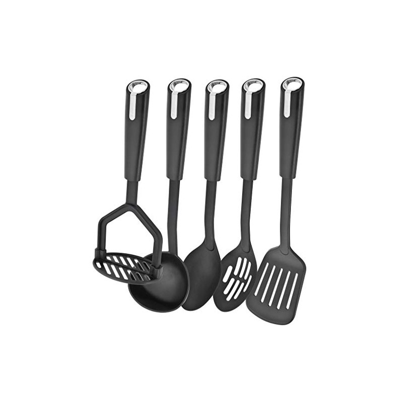 Judge Black Satin Tools, Nylon End Slotted Spoon