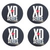 4 Pack KMC XD Monster 778 Black Cap Replacement Sticker