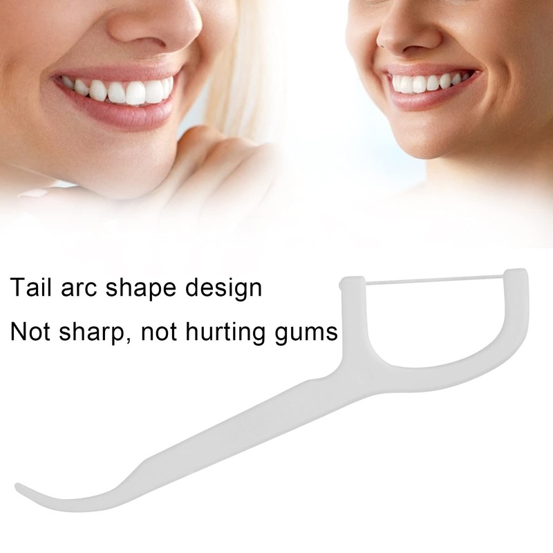 20pcs Professional Floss Picks Disposable Tooth Cleaning Floss Picks for