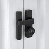 INIRET 2 Packs Black 180 Degree Barn Door Lock,Mechanical Password