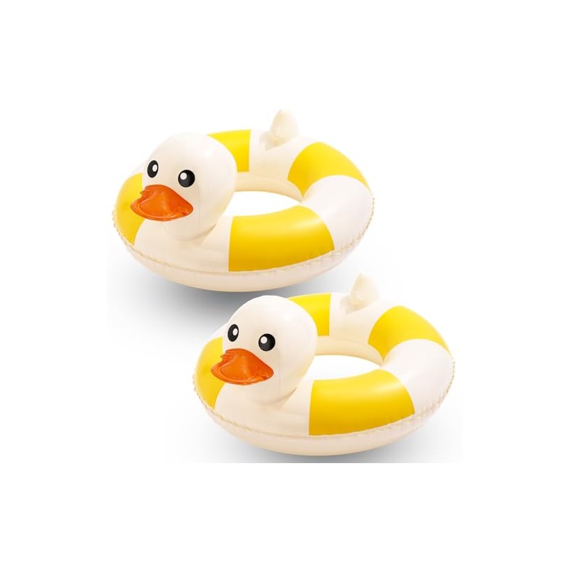 2-Pack Duck Pool Float - Fun Floaties Inflatable Swimming Pool