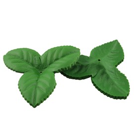TAODAN 50 piezas de hojas artificiales, flores de rosa, hojas verdes de seda falsas, decoración de hojas para Navidad, fiesta, ramo de boda, coronas, decoración para casa