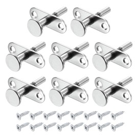 sourcing map Plunger Latches, 6.5x45mm/0.26x1.77inch Steel Spring-Loaded Bolt Plunger Latch for Furniture Cabinet Bed Door, 8Pcs