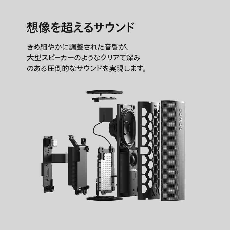 Sonos Roam Portable Speaker Wi-Fi Bluetooth Sunset Orange