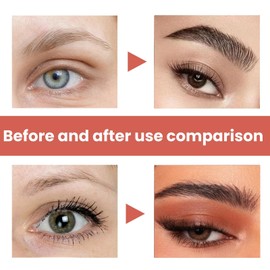 2-in-1 Brow Pen and Sealing Brow Gel,2 in 1 Brow Pen and Gel with 4 Micro-Fork Tip,Clear Eyebrow Gel,Eyebrow Pencil Microblade Effect,Smudge-Proof & Waterproof,Long-Lasting & Natural(Grey)