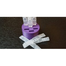 Round Eye Drop Vial Holder - Holds Seven (7) Vials - Perfect to help keep track of your daily usage, while keeping eye drop vials upright & conveniently available - Made in USA - Znet3D (Purple)